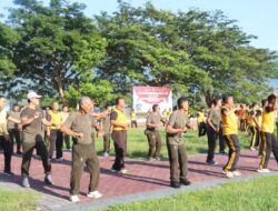 Rangkaian Hari Bhayangkara, Polres Sigi Gelar Olahraga Bersama