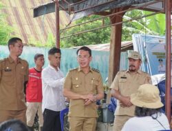 Bupati Sigi Tinjau Banjir di Desa Rejeki 