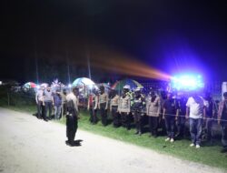 Polres Sigi, Amankan Konser Musik Beramal di Kalukubula 