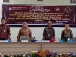 KPU Sigi Sosialisasikan Penyusunan Visi Misi