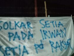 Spanduk Bertuliskan Dukungan Kepada Irwan Lapatta, Agar Diusung Golkar Beredar se antero Sulteng