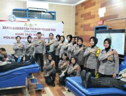 Hut Polwan, Polres Sigi Gelar Bakti Kesehatan Donor Darah