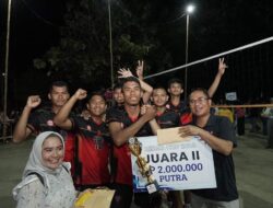 Wabup Sigi, Tutup Turnamen Bola Voli antar Club