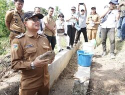 Pemkab Sigi Bangun Pintu Air Irigasi Desa Lawua 