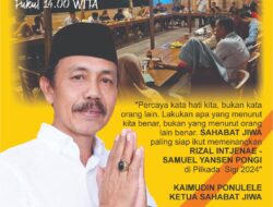 Yang lain baru janji, Irwan-Samuel Pongi sudah membuktikan : solusi pembangunan berkelanjutan ada di Rizal-Samuel Pongi 