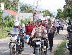 Polres Sigi amankan jalan santai SMPN 4 Sigi 