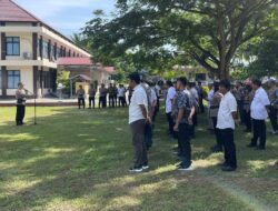 Kabagops Polres Sigi Pimpin Apel Persiapan Pengamanan Kampanye