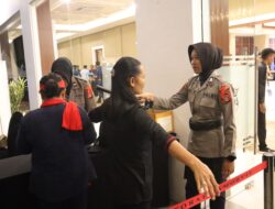 Polres Sigi, Libatkan Ditpamobvit Pengamanan Pintu Masuk Area Debat Publik Pilkada Sigi