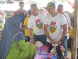 Pantau Stabilitas Harga, Cabup Nomor Urut 1 Rizal Intjenae Blusukan ke Pasar Biromaru