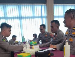 Polres Sigi Lakukan Pemeriksaan Kesehatan Personel Pengaman TPS