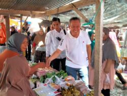 Cabup Nomor Urut 1, Rizal Intjenae Jaring Aspirasi Pedagang Pasar Tangarava Marawola