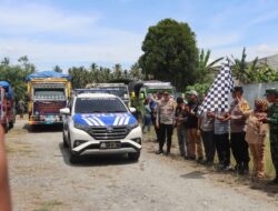 Polres Sigi Kawal Pendistribusian Logistik Wilayah Terpencil