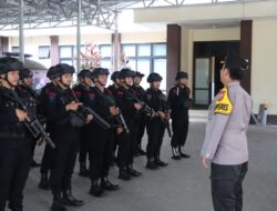 Kapolres Sigi Lepas Personel BKO Brimob Polda Sulteng