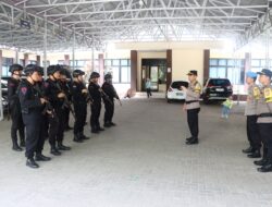 Pengamanan Nataru, Polres Sigi Terima BKO Brimob Polda Sulteng