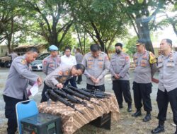 Tim Itwasum Mabes Polri Periksa Senpi Polsek Biromaru