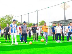 Wabup Sigi Hadiri Peresmian Mini Soccer Nambaso