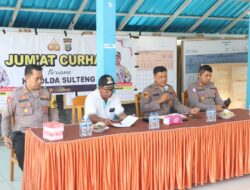 Polda Sulteng dan Polres Sigi, Gelar Jumat Curhat di Jono Oge