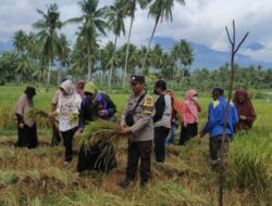 Bhabinkamtibmas Tinggede Selatan Sambangi Kelompok Tani di Desa Binaannya