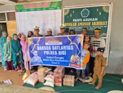 Peduli Sesama, Polres Sigi Bagikan Bansos ke Panti Asuhan
