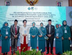 Bupati dan Wabup Sigi Hadiri Pelantikan Ketua TP PKK Kabupaten/Kota se Sulteng