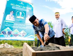 Gubernur dan Wagub Letakkan Batu Pertama Pembangunan MDA Alkhairaat di Tompi Bugis