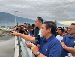 AHY dan Gubernur Sulteng Anwar Hafid Tinjau Jembatan IV Palu