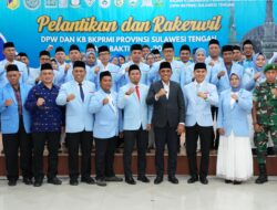 Gubernur Sulteng Hadiri Pelantikan Pengurus DPW BKPRMI Sulawesi Tengah