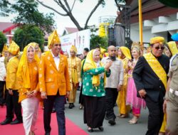 Hadiri Hut ke 47 Kota Palu, Gubernur dan Wagub Sulteng Disambut Adat