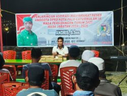 Anggota DPRD Palu Andris Reses di Kelurahan Duyu