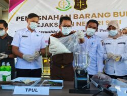 Kejari Sigi Musnahkan 1 Kg Sabu