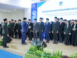 Lantik Pejabat Eselon II dan Tenaga Fungsional, Gubernur Anwar Hafid Dorong Inovasi dan Pelayanan Maksimal