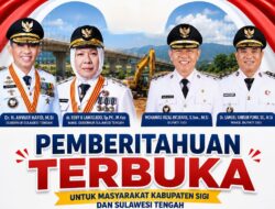Groundbreaking Pembangunan Ruas Jalan Palu-Kulawi, Masyarakat Diajak Untuk Hadir