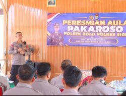 Jelang Sertijab, Kapolres Sigi Resmikan Aula Pakaroso Polsek Dolo
