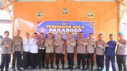 Usai Resmikan Aula Pakaroso Polsek Dolo, Kapolres Sigi Berpesan Jaga Semangat Kebersamaan dan Pengabdian