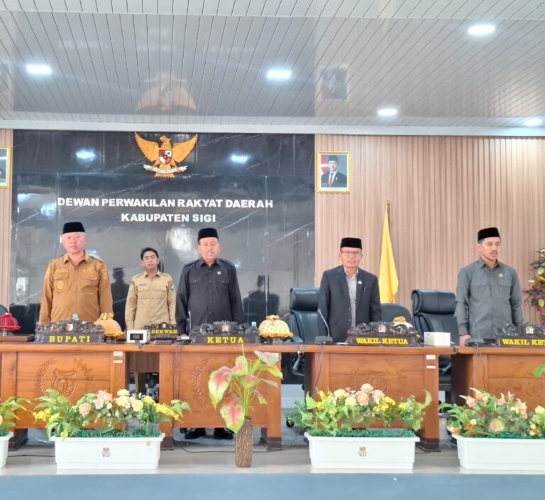 DPRD Sigi Gelar Rapat Paripurna Ketujuh Dengan Agenda Pengajuan Tiga Ranperda
